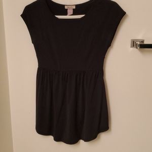 Med. Black spandex baby doll top